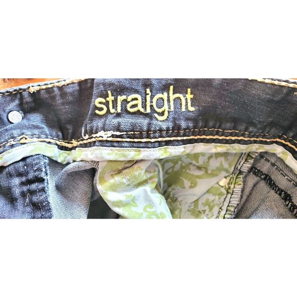 Maurices Womens Straight Leg Jeans (7/8) Short Stretch Dark Wash - Picture 8 of 8